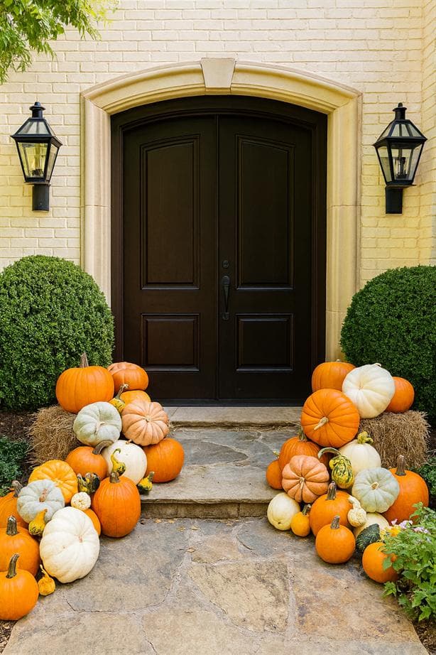 Pumpkin Charm - The ultimate autumn experience with our largest selection of pumpkins and decorative elements. - Professional pumpkin display package by Mountain Porch Pumpkins serving Utah Idaho Wyoming